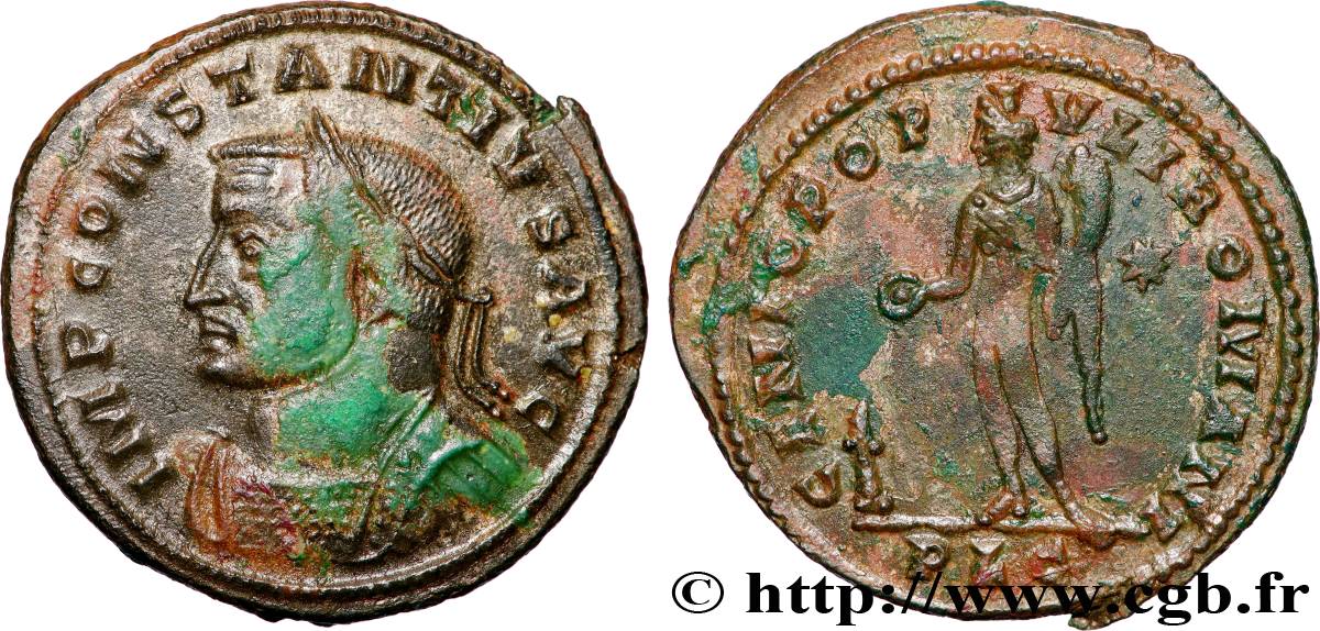 CONSTANTIUS I Follis ou nummus AU
