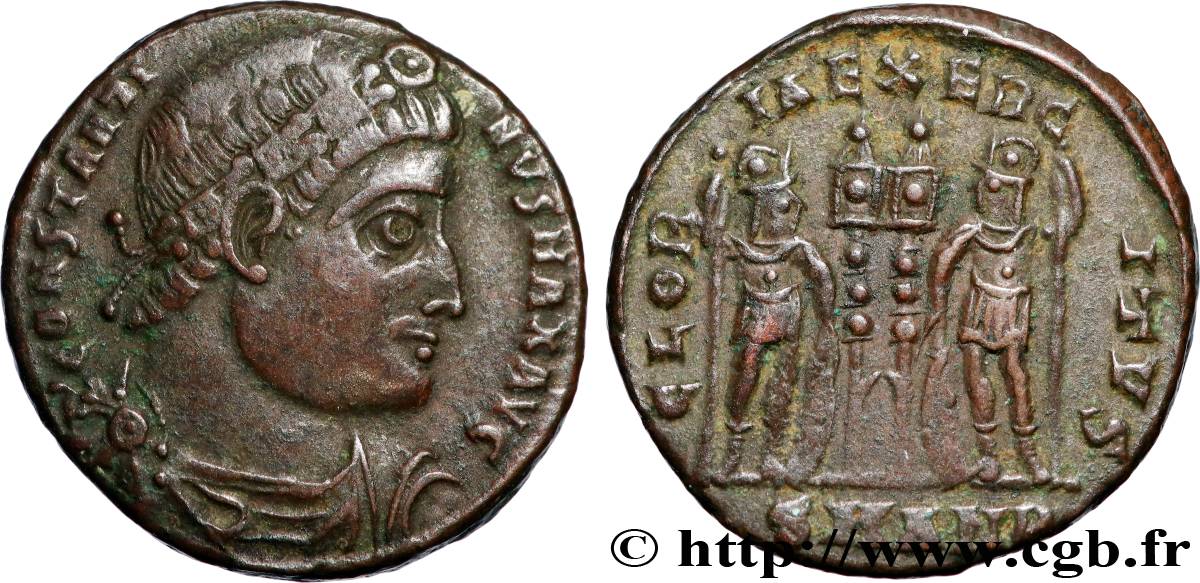 CONSTANTINO I EL MAGNO Centenionalis ou nummus MBC+