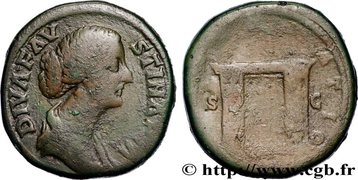 DIVA FAUSTINA Sesterce VF/F