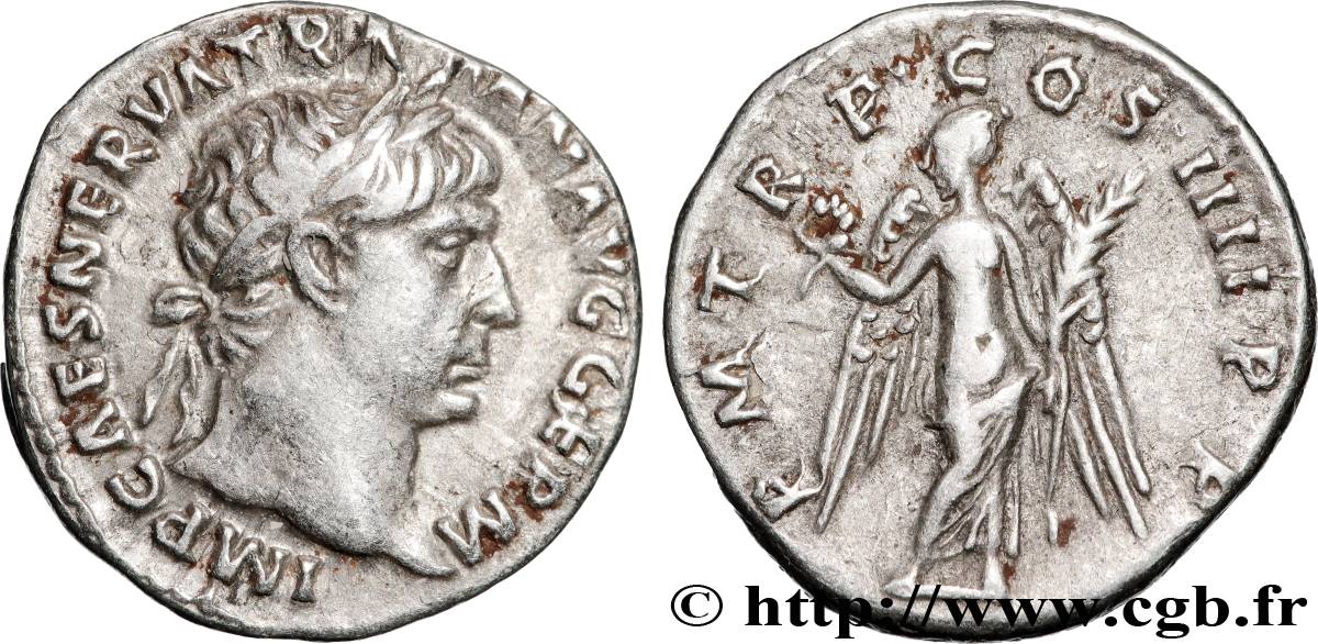 TRAJANUS Denier AU/XF