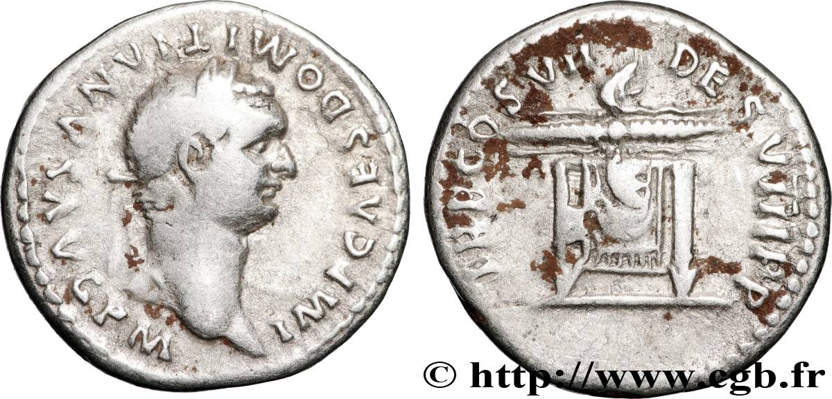 DOMITIANUS Denier XF