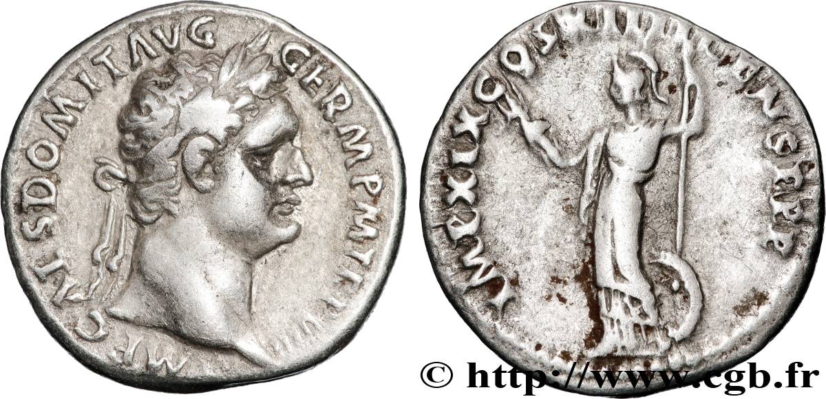 DOMITIANUS Denier AU/XF