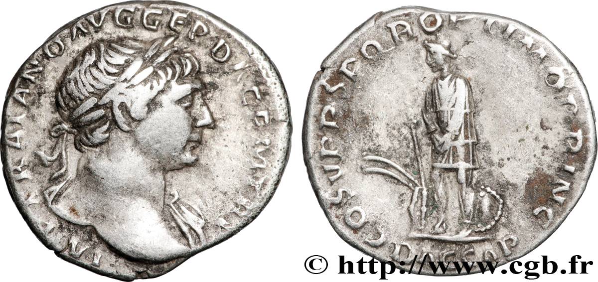 TRAJANUS Denier AU/XF