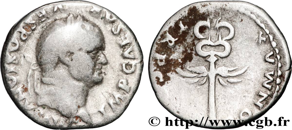 VESPASIANUS Denier XF