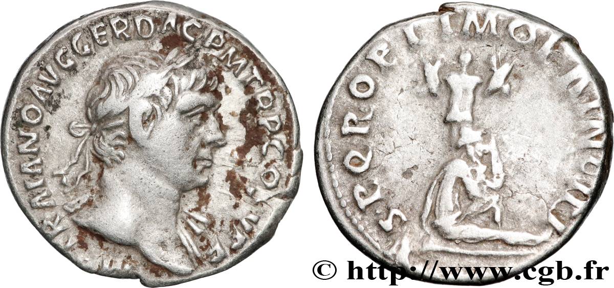 TRAJANUS Denier AU/XF