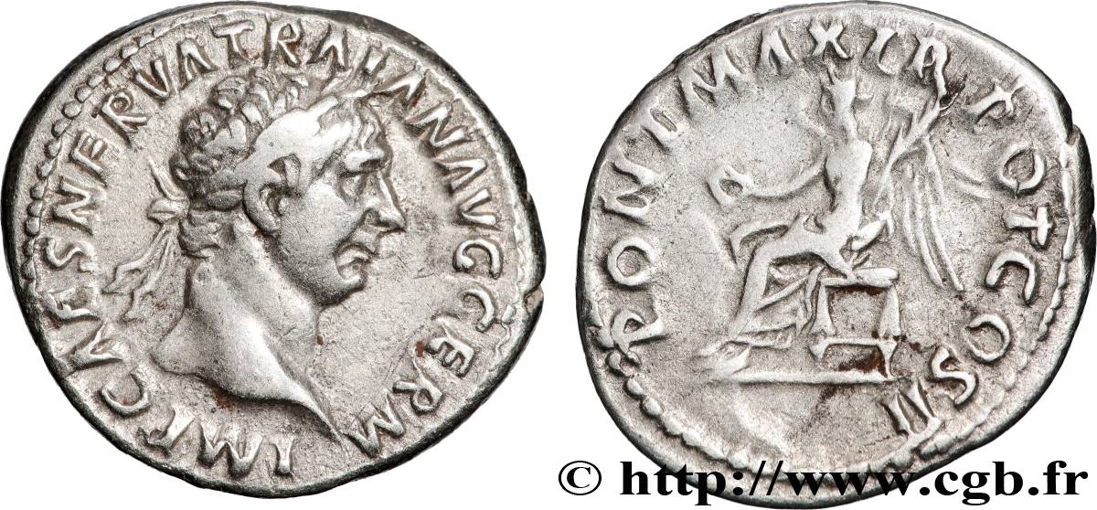 TRAJANUS Denier AU/XF