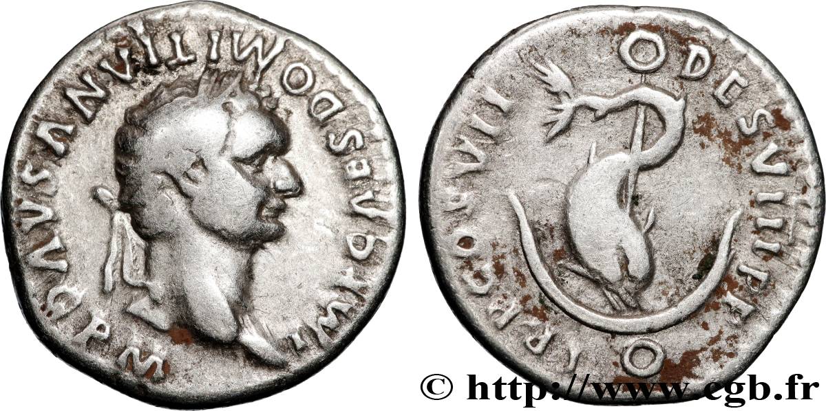 DOMITIANUS Denier XF