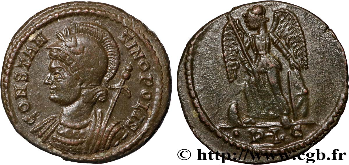 CONSTANTINOPOLIS Centenionalis ou nummus AU/AU