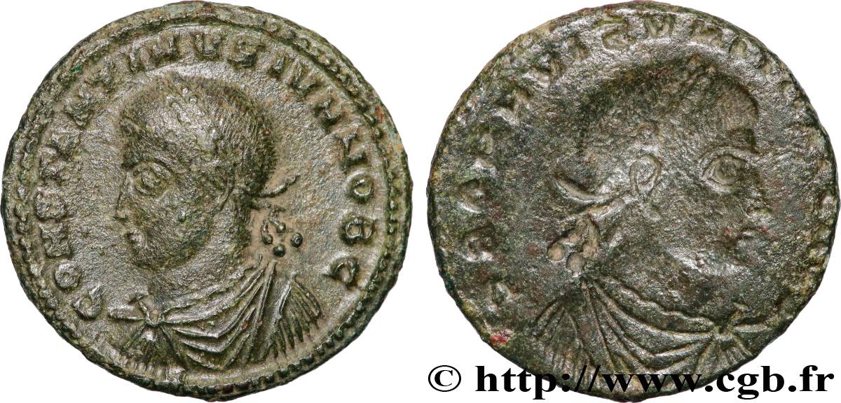 CONSTANTIN II Centenionalis ou nummus TTB+/TTB