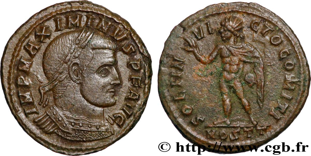 MAXIMINUS II  Follis ou nummus AU