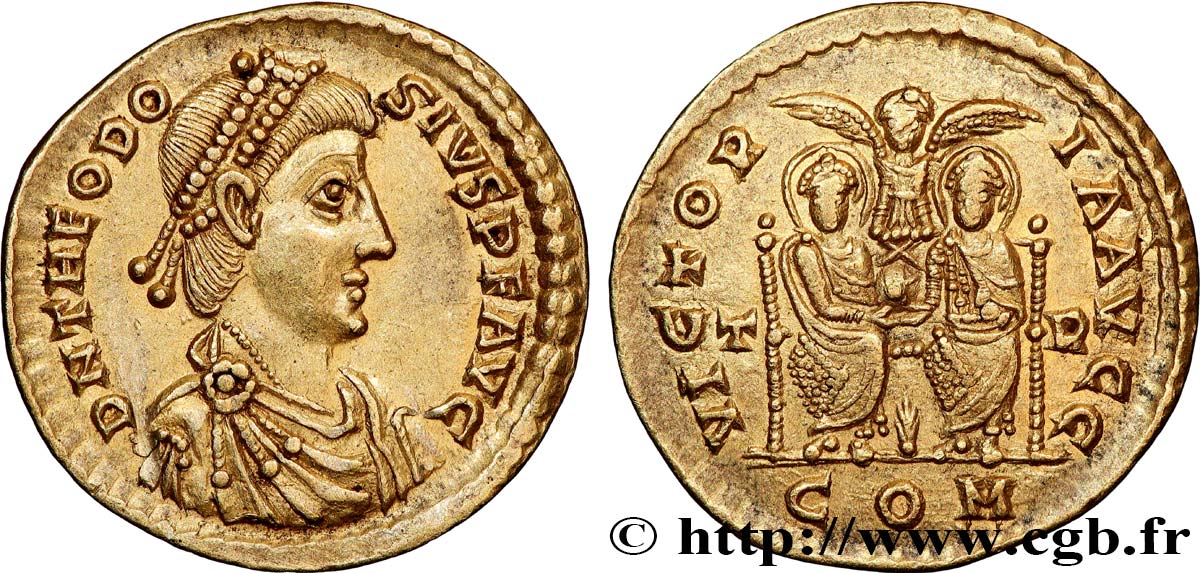 THEODOSIUS I Solidus MS