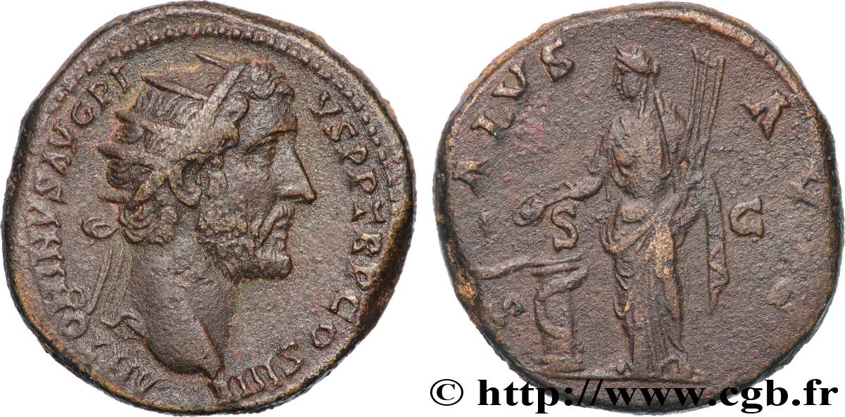 ANTONINUS PIUS Dupondius AU