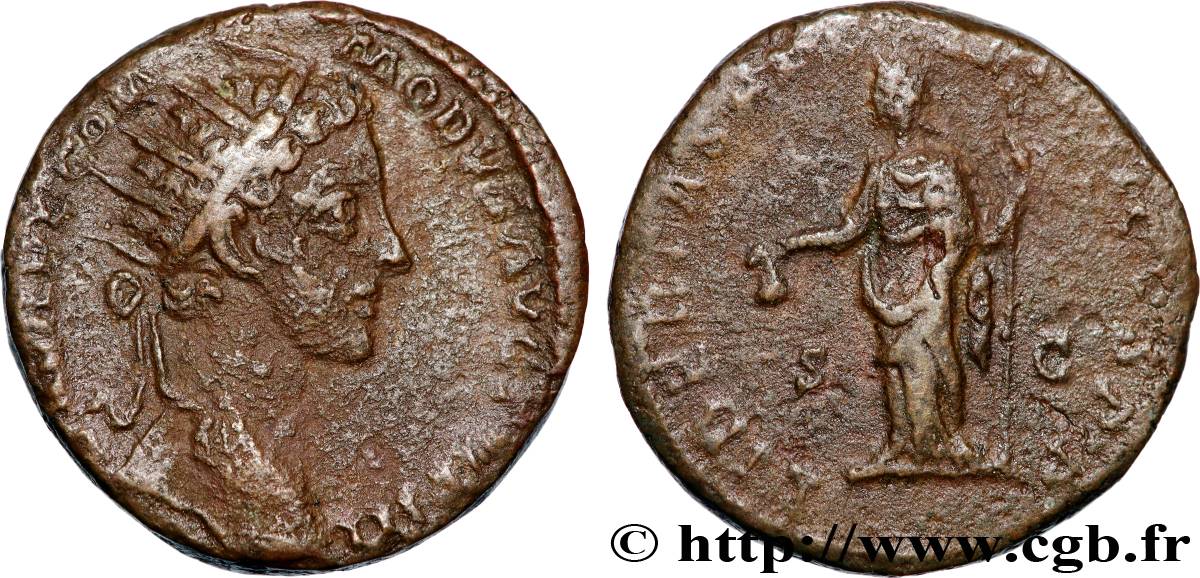 COMMODUS Dupondius XF/VF