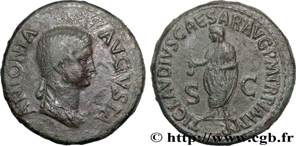 ANTONIA Dupondius XF/AU
