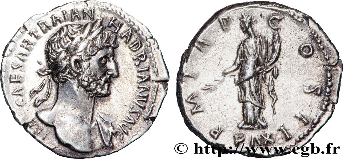 HADRIAN Denier AU