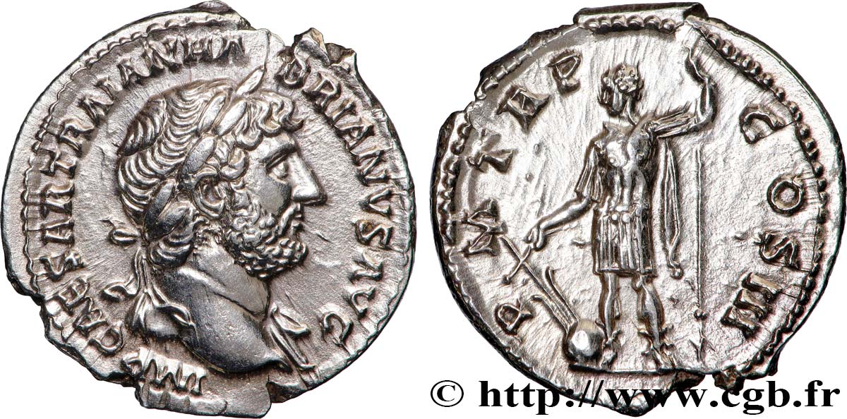 HADRIAN Denier MS/AU