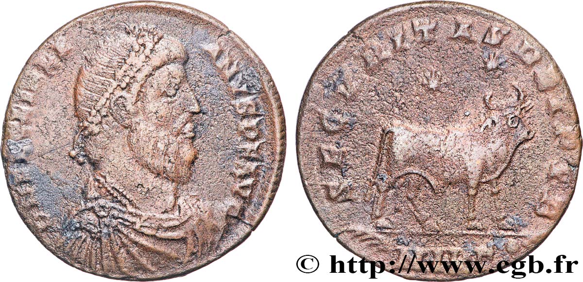 JULIAN II THE PHILOSOPHER Double maiorina XF