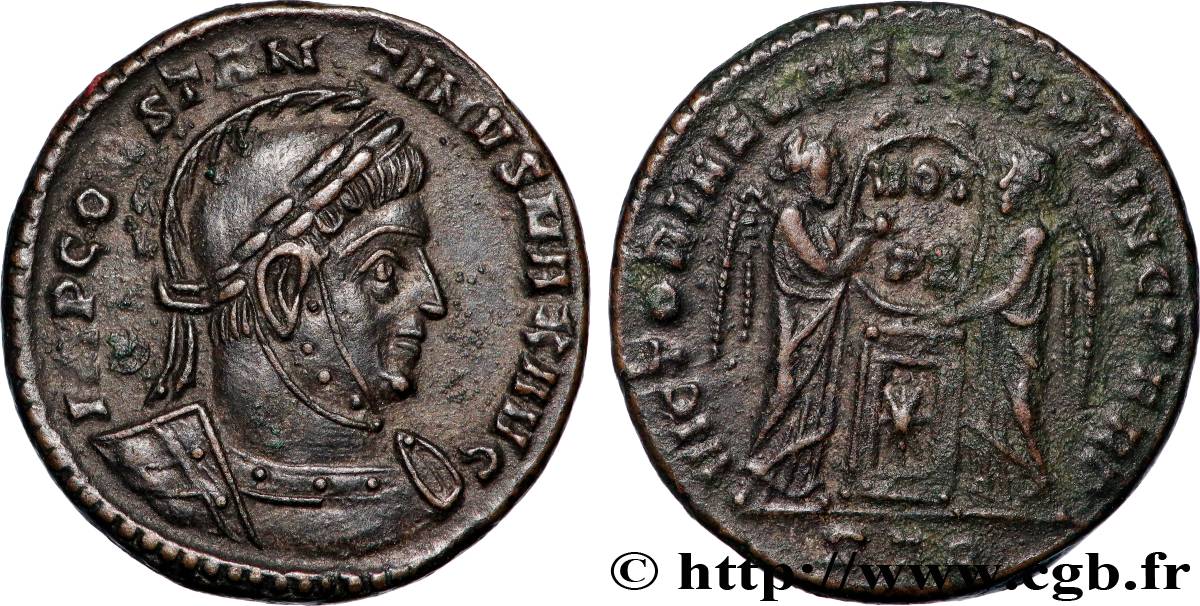 CONSTANTINO I EL MAGNO Centenionalis ou nummus MBC+