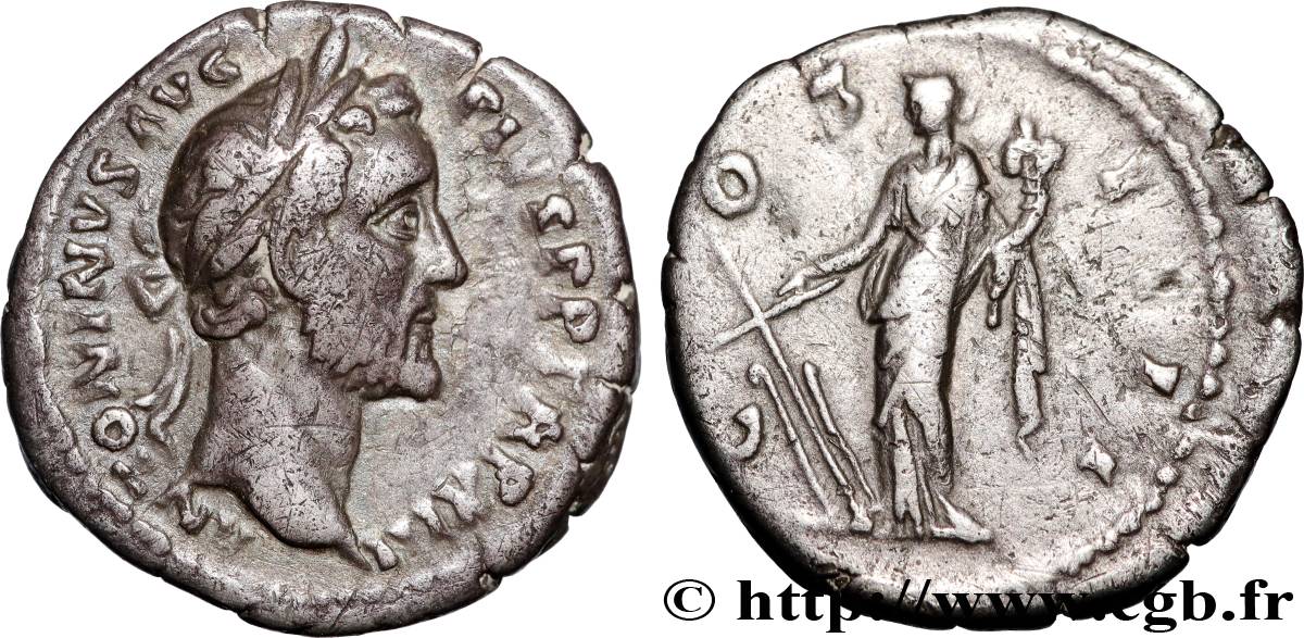 ANTONINUS PIUS Denier AU/XF