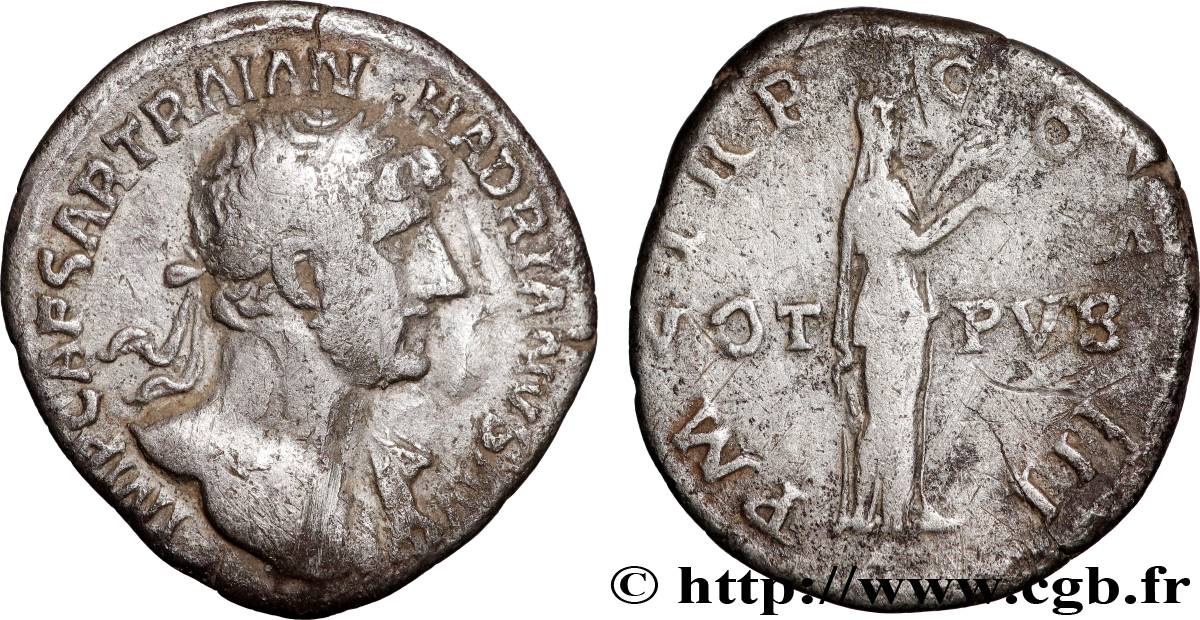 HADRIAN Denier VF