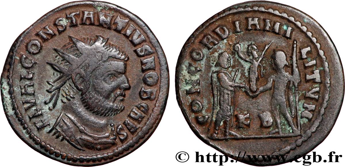 CONSTANCE Ier CHLORE Pseudo ou néo-aurelianus TTB