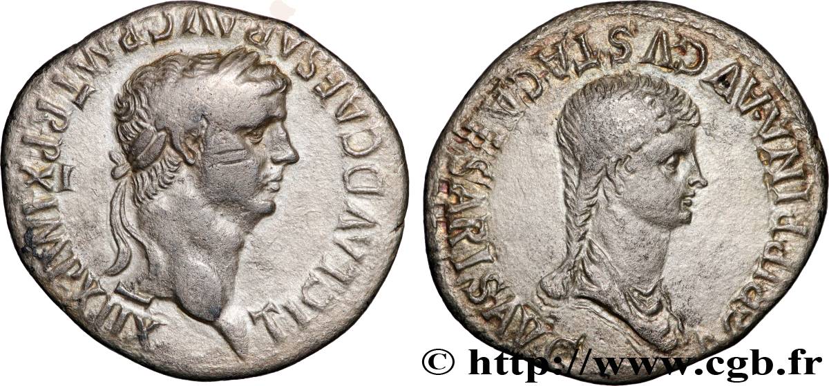 CLAUDIO y AGRIPPINA Cistophore MBC/MBC+
