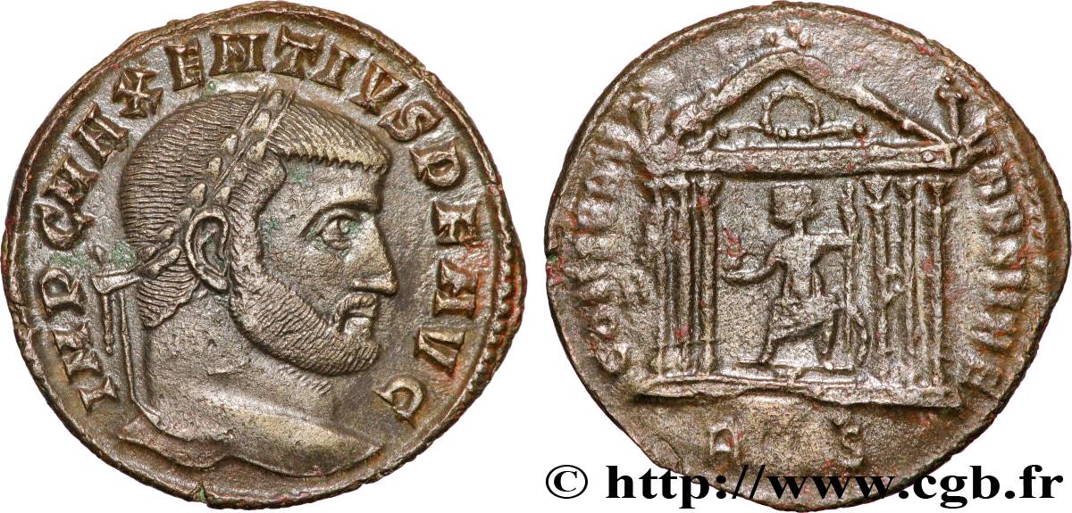 MAXENTIUS Follis ou nummus AU