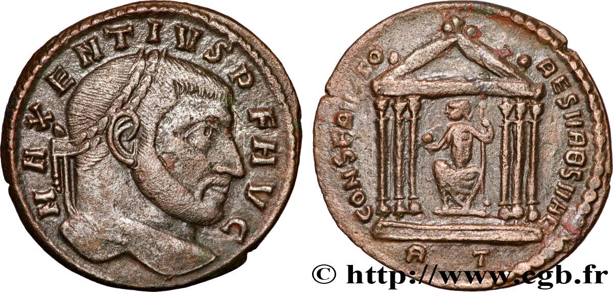 MAXENTIUS Follis ou nummus AU