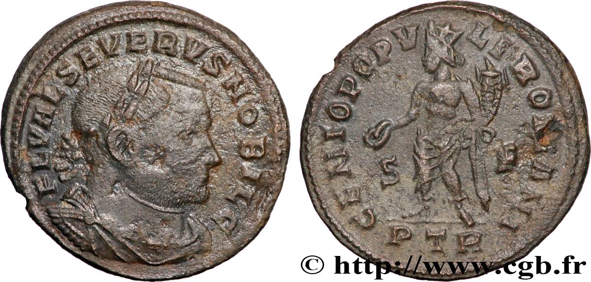 SÉVÈRE II Follis ou nummus TTB/TTB+