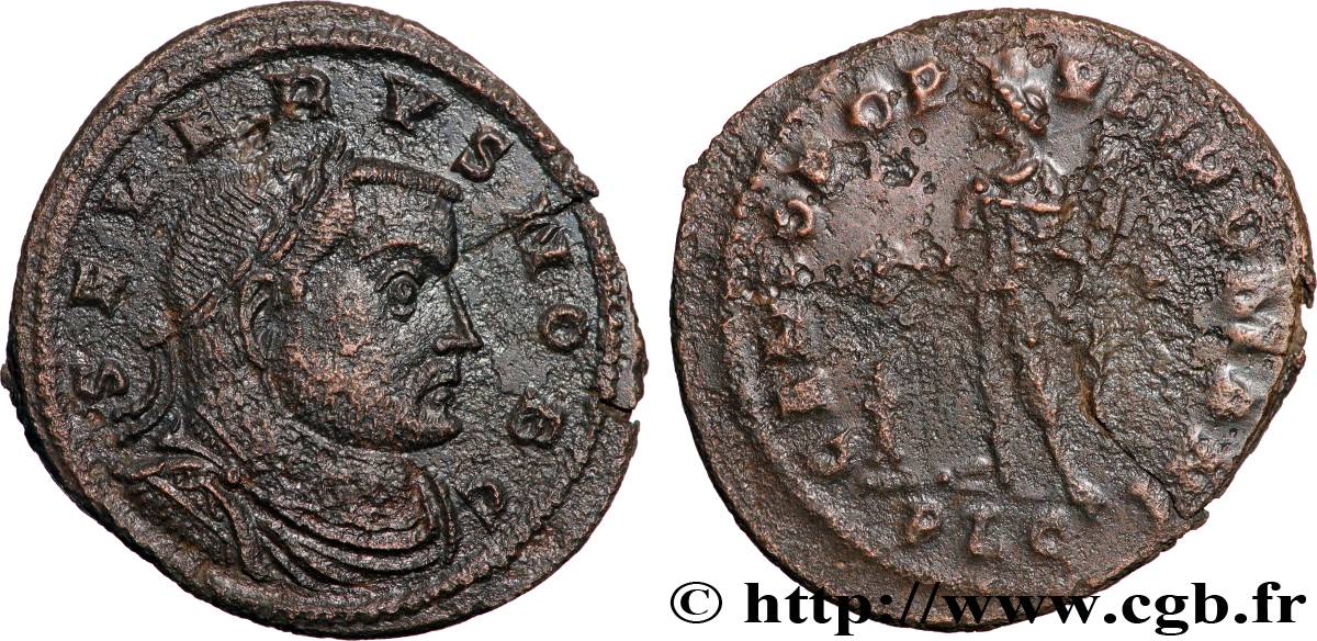 SÉVÈRE II Follis ou nummus TTB+/TTB