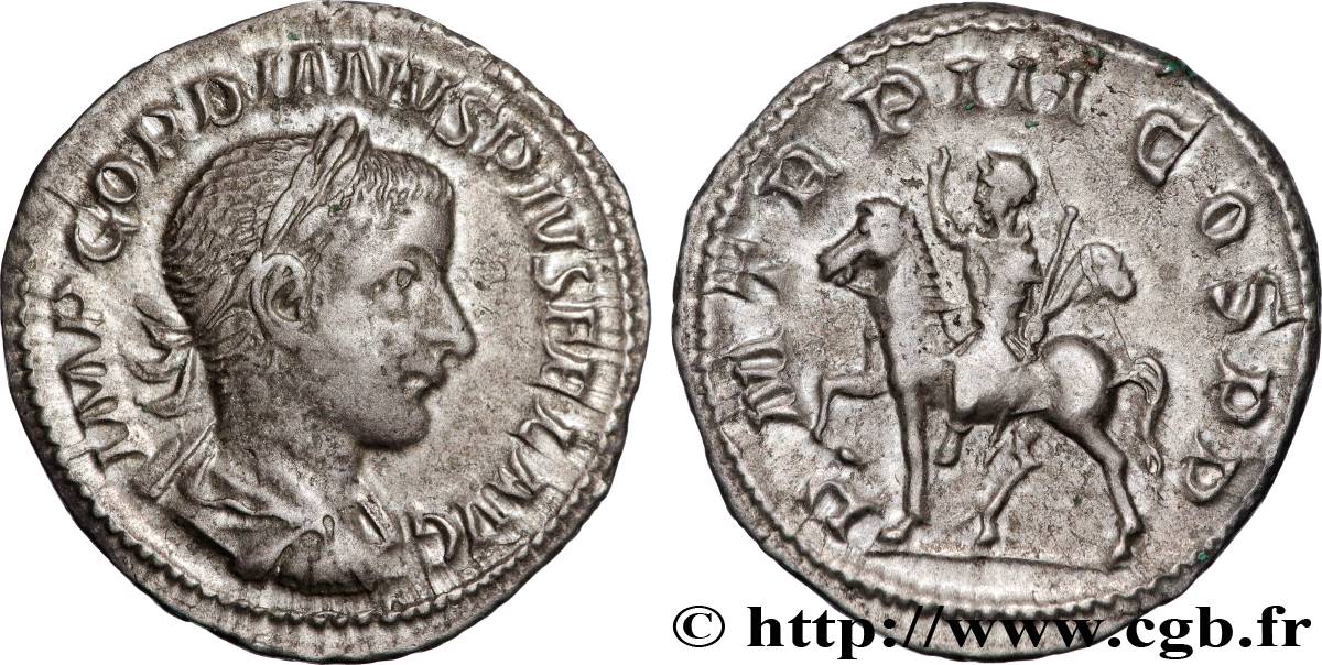 GORDIAN III Denier AU