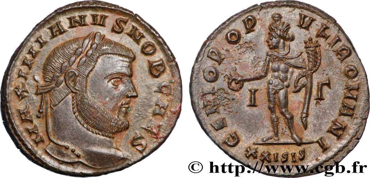 GALÈRE Follis ou nummus SPL