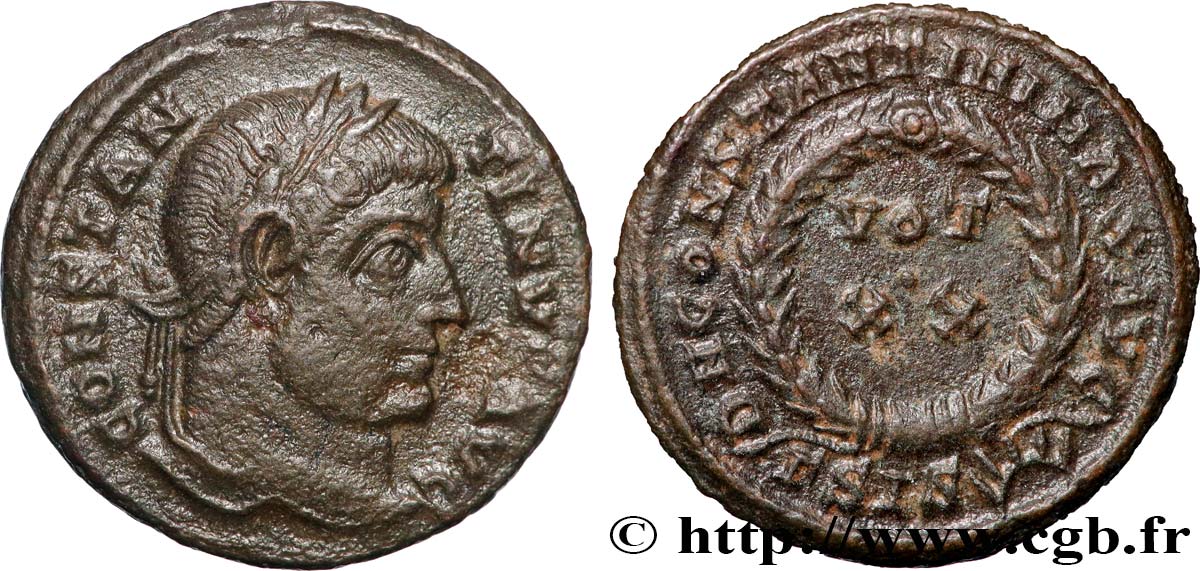 CONSTANTINE I THE GREAT Centenionalis ou nummus AU