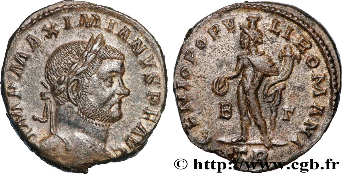 MAXIMIANUS HERCULIUS Follis ou nummus AU/AU