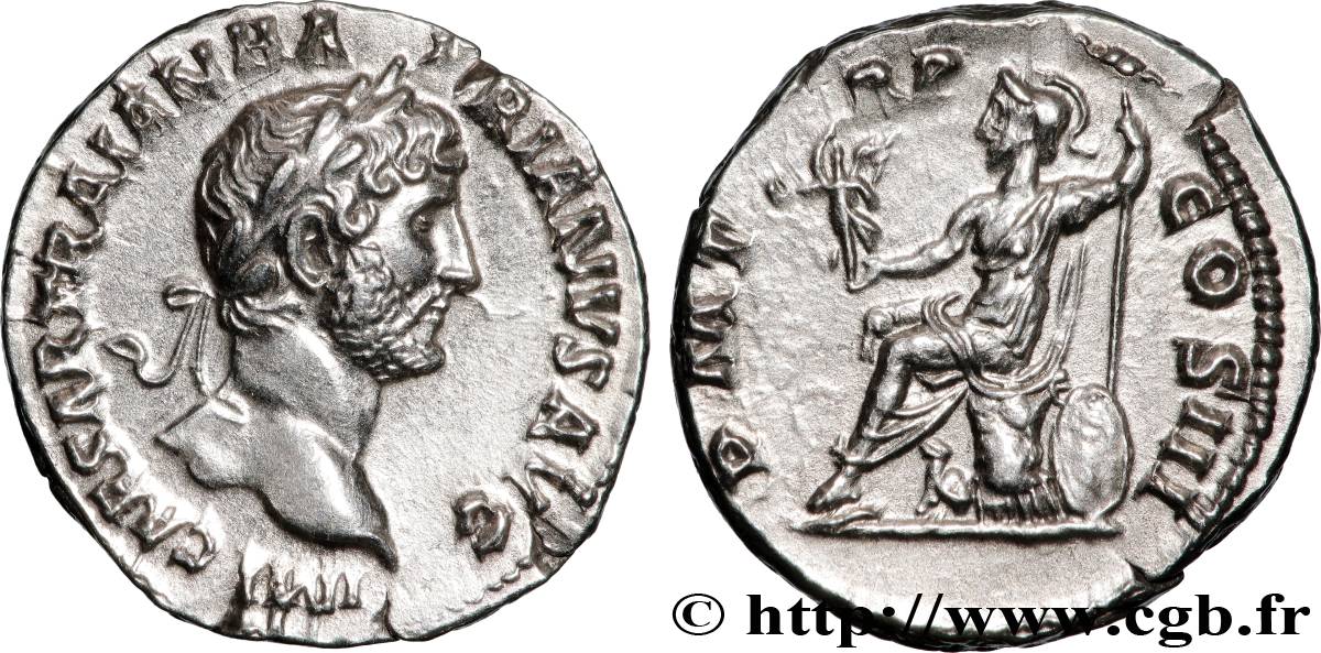 HADRIAN Denier MS