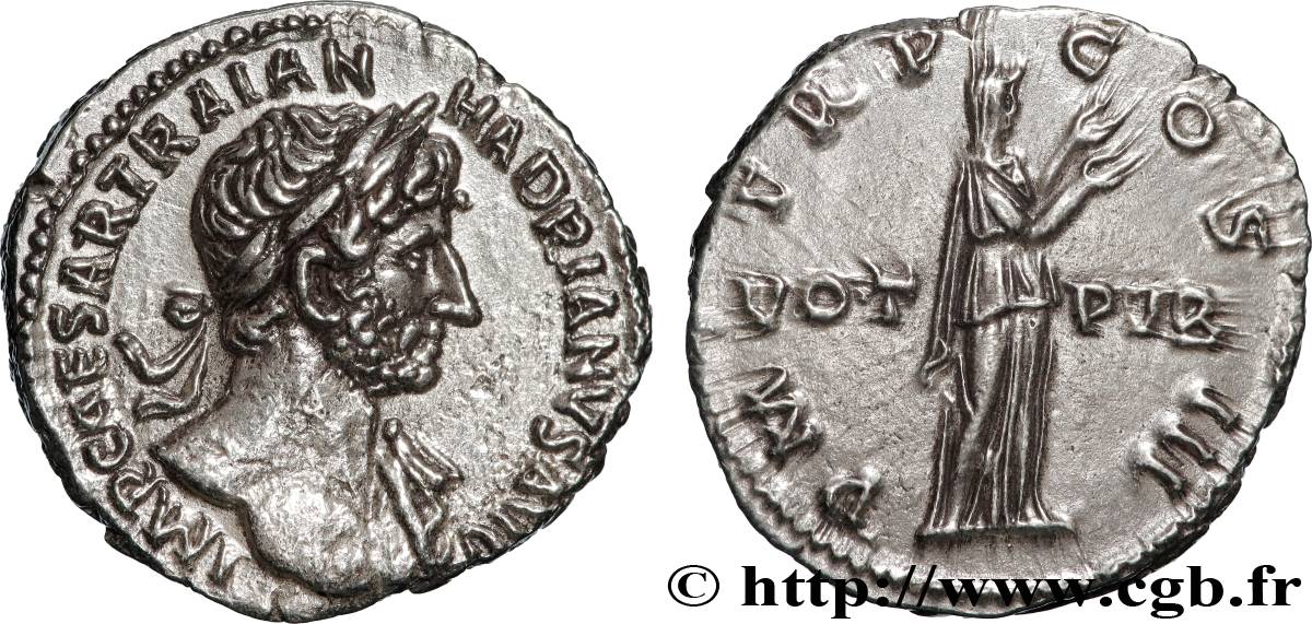 HADRIAN Denier AU