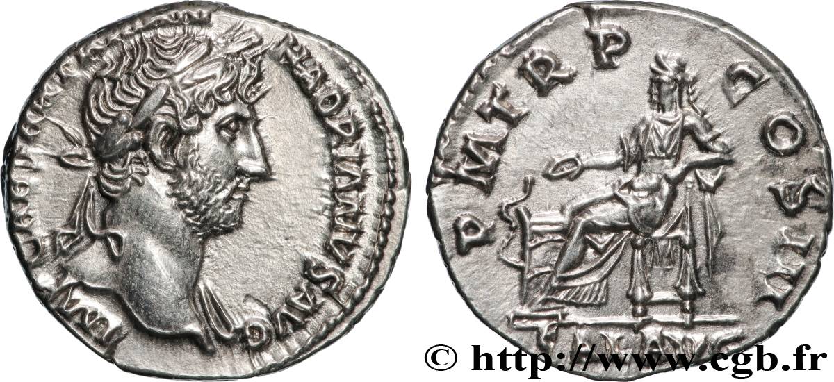 HADRIAN Denier MS