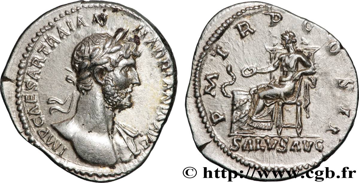 HADRIAN Denier AU