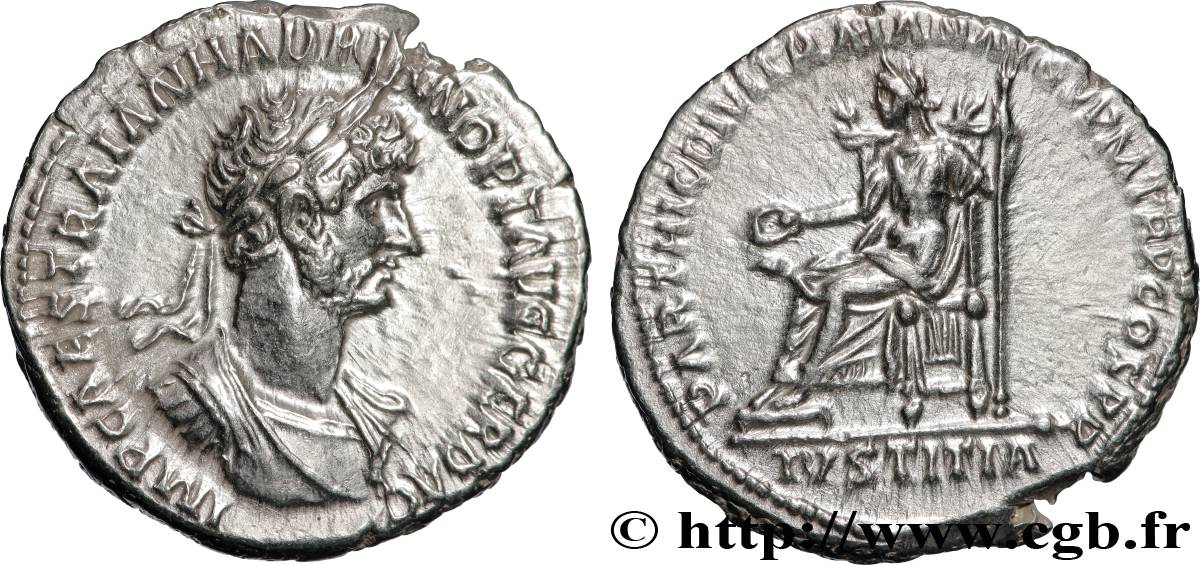 HADRIAN Denier AU
