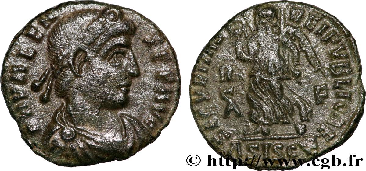 VALENS Nummus, (PB, Æ 3) TTB+