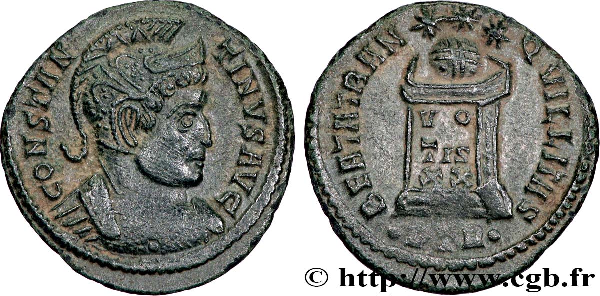 CONSTANTIN Ier LE GRAND Centenionalis ou nummus TTB+