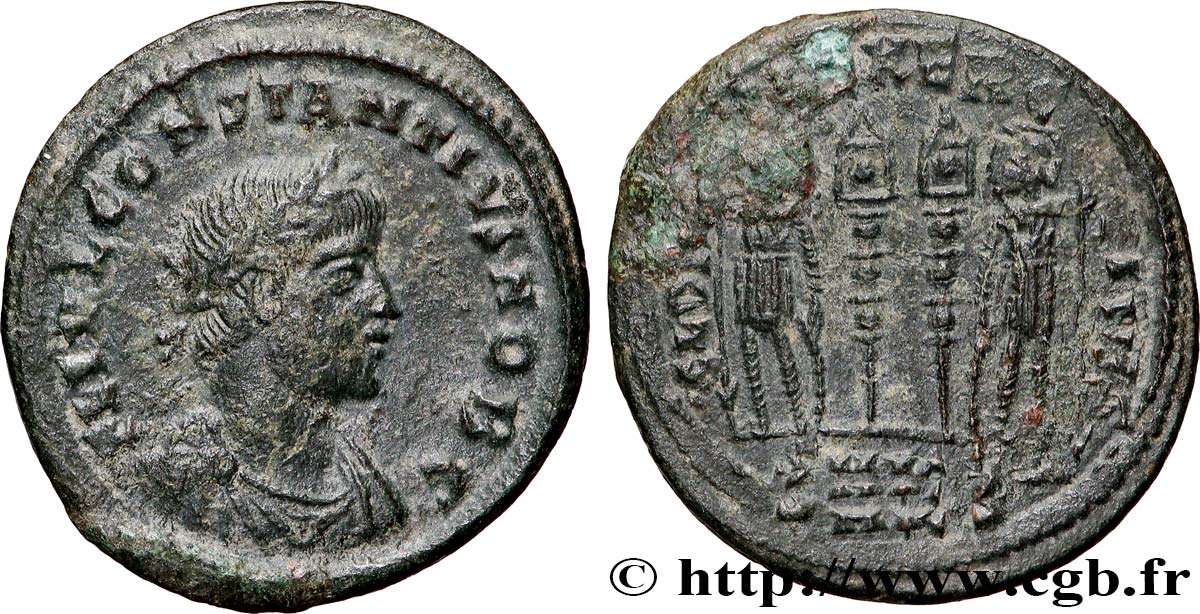 CONSTANCE II Centenionalis ou nummus TTB+/TTB