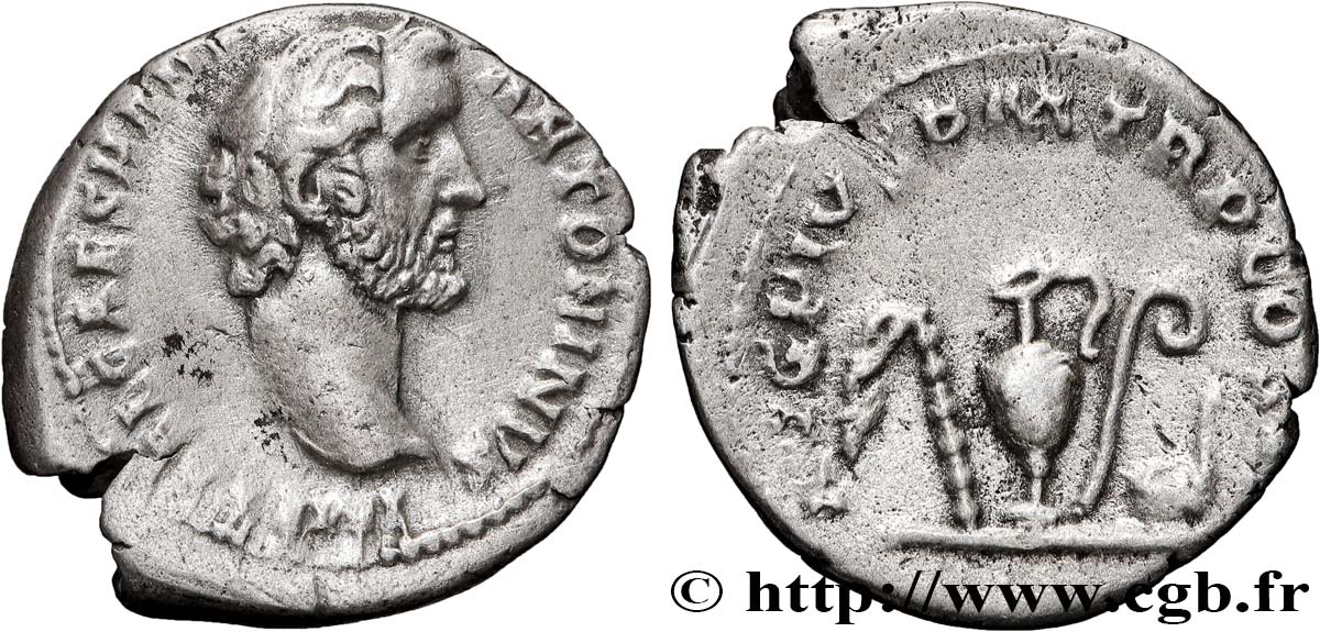 ANTONINUS PIUS Denier AU/XF