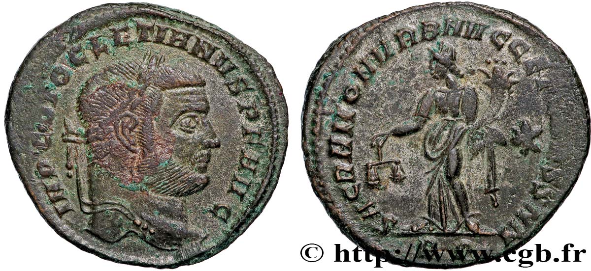 DIOCLETIANUS Follis ou nummus fVZ