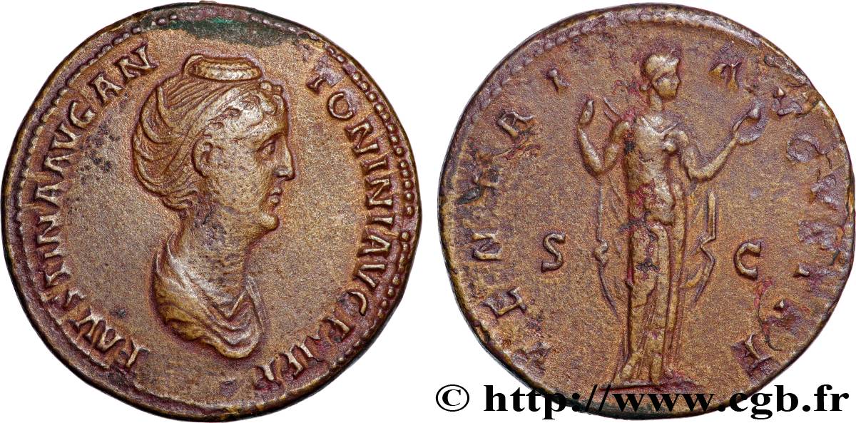 FAUSTINA MAJOR Sesterce XF