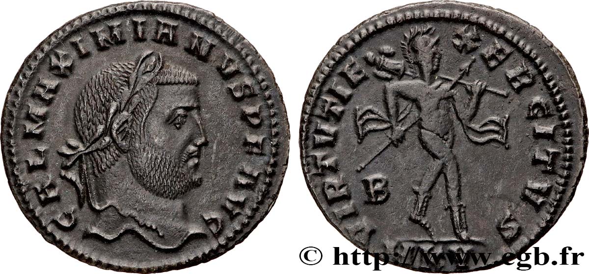 GALÈRE Follis ou nummus SUP/TTB+