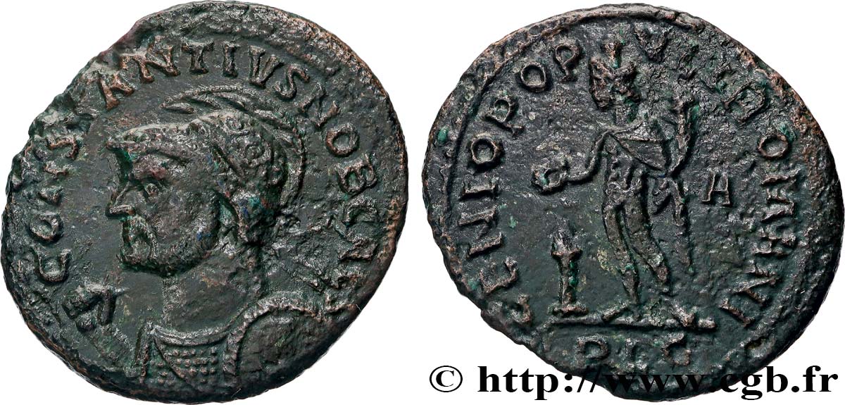 CONSTANCE Ier CHLORE Follis ou nummus TTB