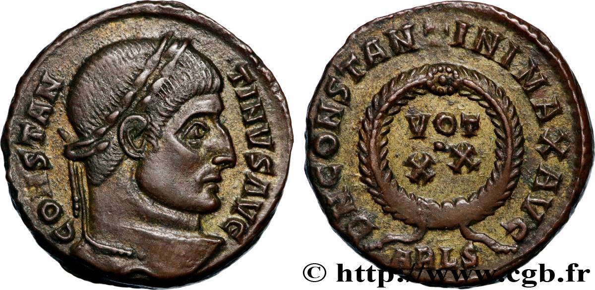 CONSTANTIN Ier LE GRAND Centenionalis ou nummus SUP/TTB+