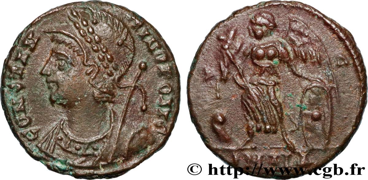 CONSTANTINOPLE Centenionalis ou nummus TTB+