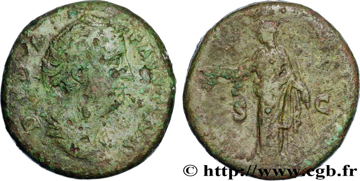 FAUSTINA MOTHER Sesterce VF